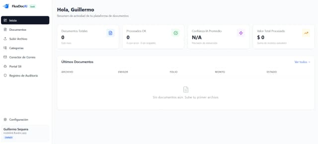 FluxDoc — Descarga automática de DTE